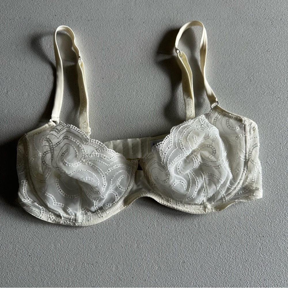 Malizia La Perla cream lace bra
